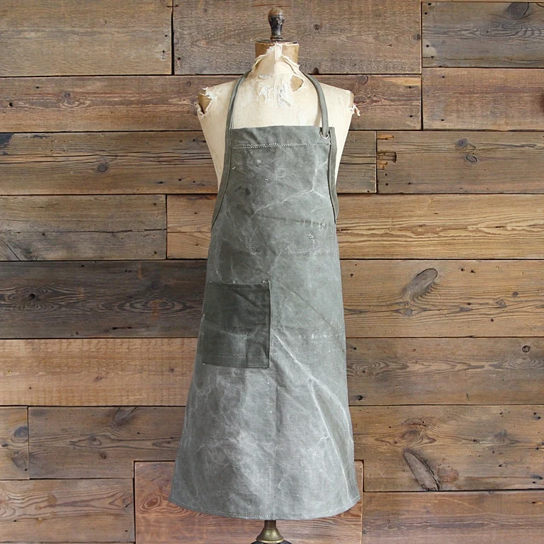 Vintage Tent Fabric Apron - Image 3