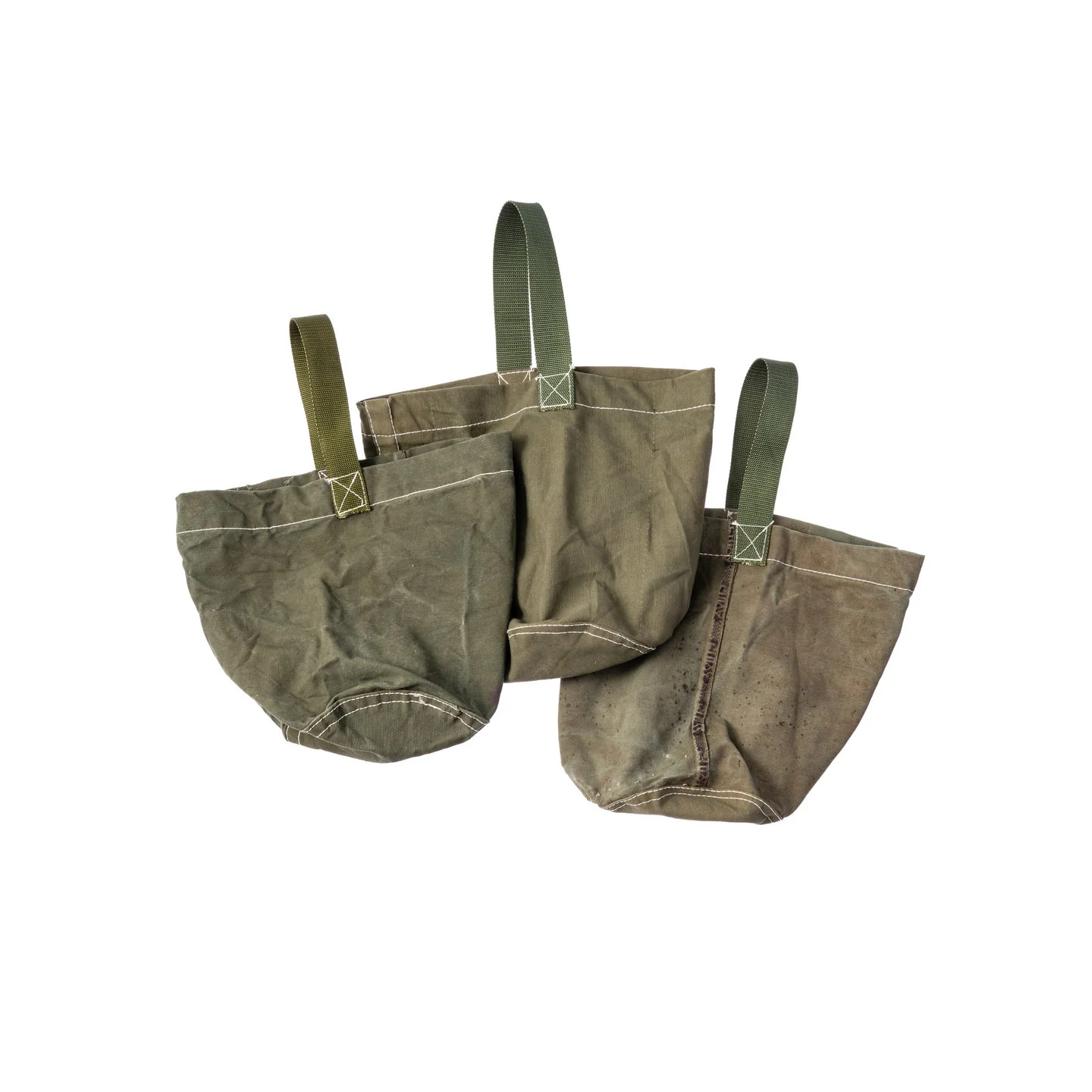 Vintage Tent Fabric Round Bag - Image 5