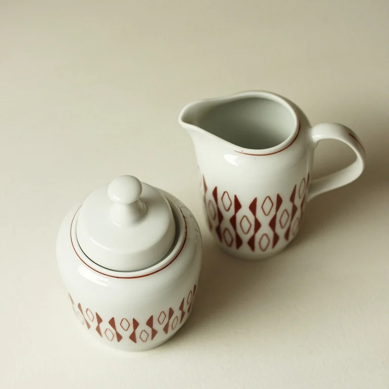Vintage Zucker Milch Set – Jettin Porzellan 1960er - Image 2