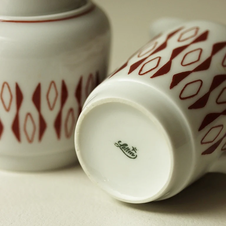 Vintage Zucker Milch Set – Jettin Porzellan 1960er - Image 3