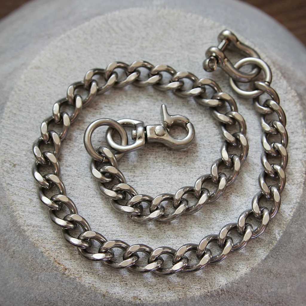 Wallet Chain Flat Cut Matte Silver - Image 2