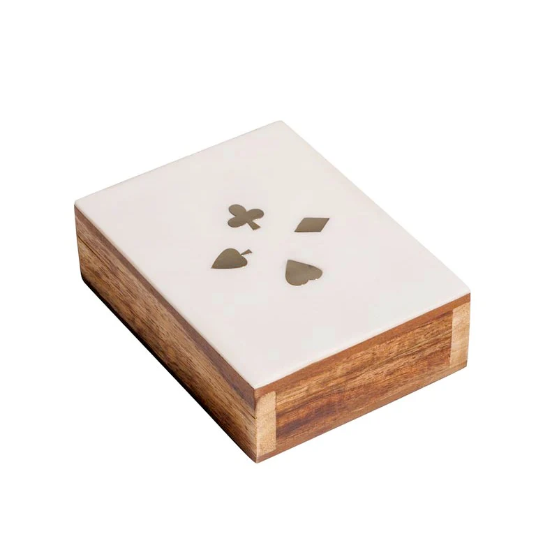 White Playing Cards Box - Image 3