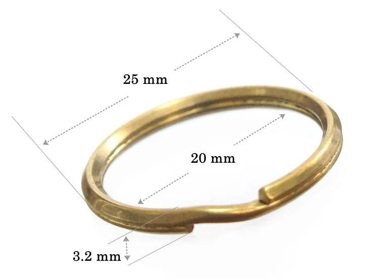 Wire Split Ring Brass - Image 4