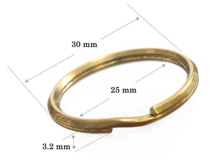 Wire Split Ring Brass - Image 5