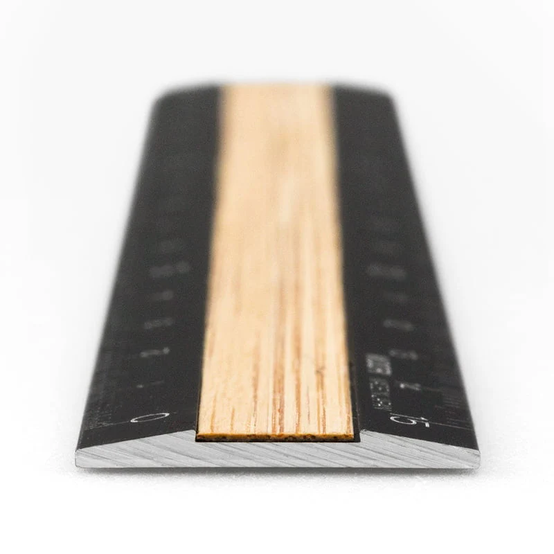Wooden Ruler Black - 15 cm - Image 3