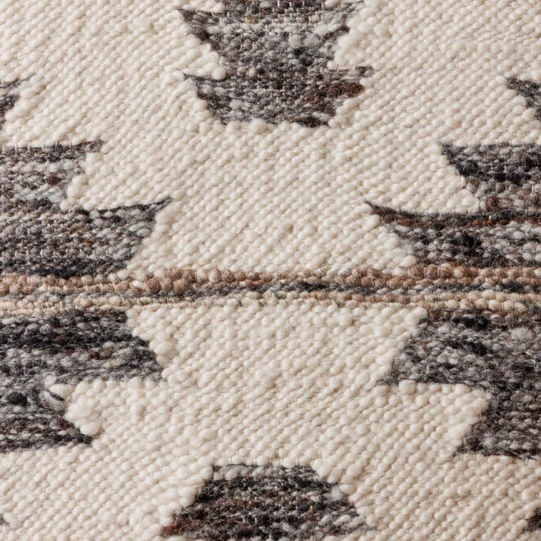 Wool Cushion Dark Pattern - Image 2