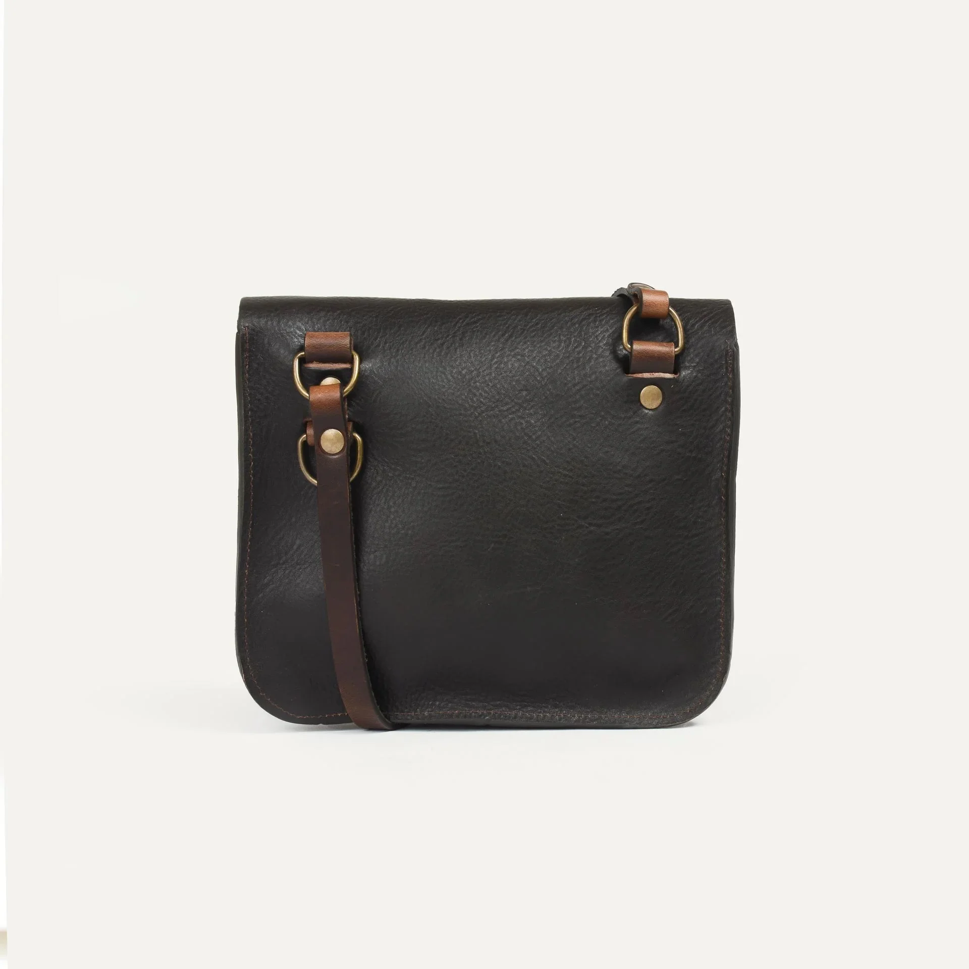 Workwear Shoulder Bag - Dark Brown - Image 3