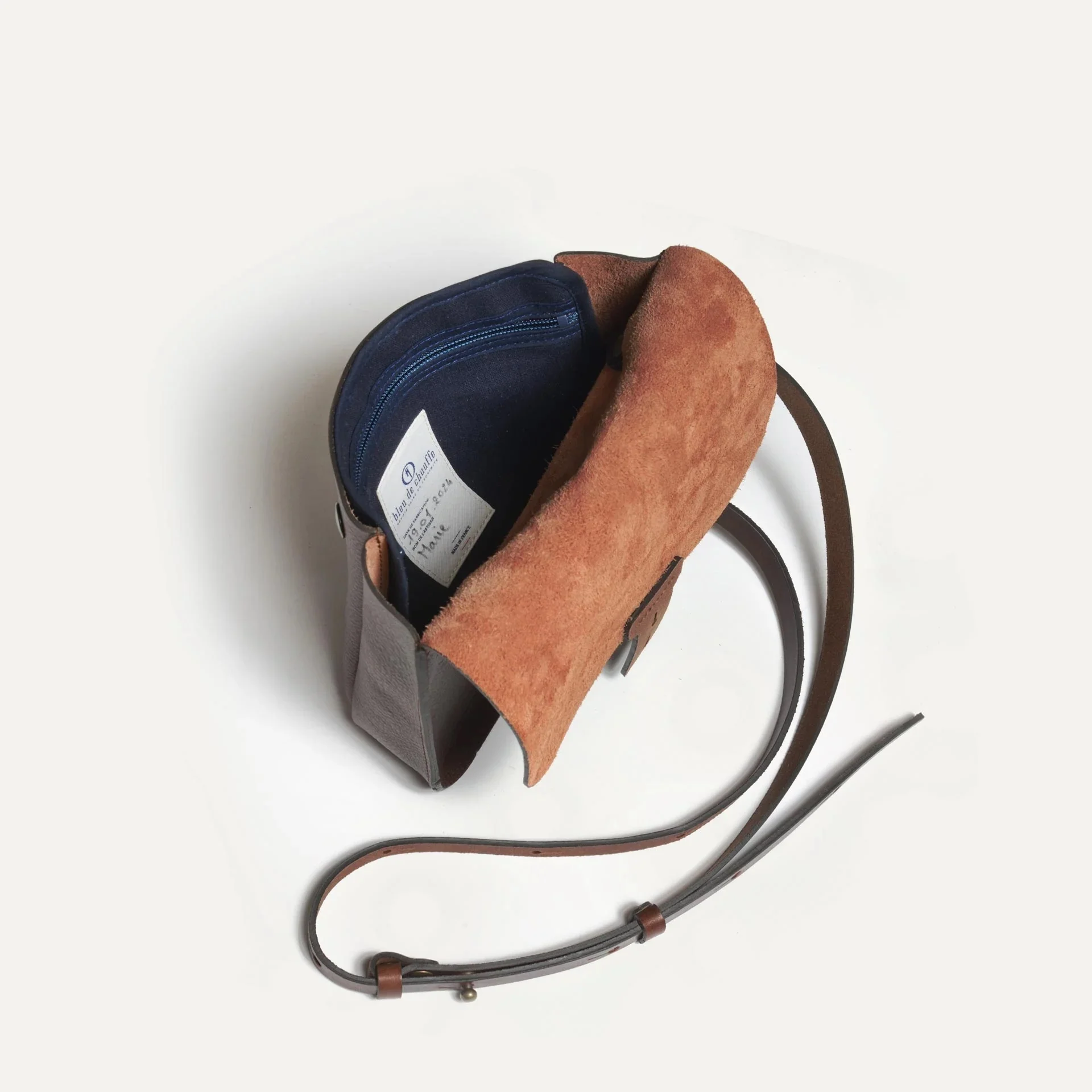 Workwear Shoulder Bag - Dark Brown - Image 4