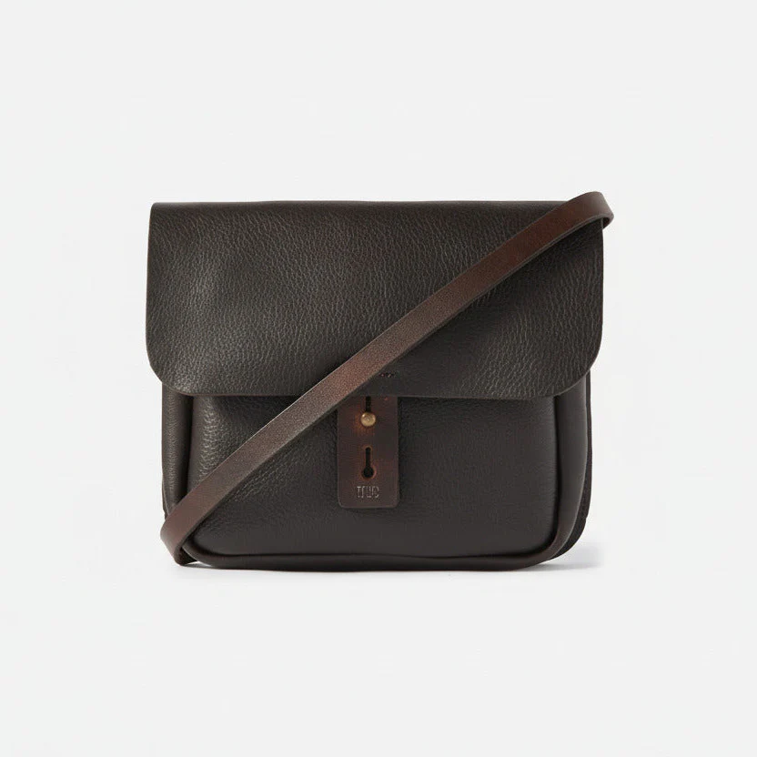 Workwear Shoulder Bag - Dark Brown - Image 7